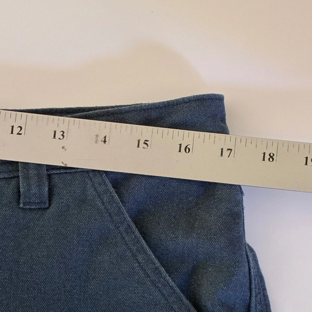 Patagonia Womens Size 14 Hemp Blend Shorts Blue Utility Hiking Canvas